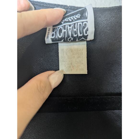 VTG R&M Richards Sparkly Floral Velvet Evening Jacket Size L Petite Whimsigoth - Picture 9 of 11